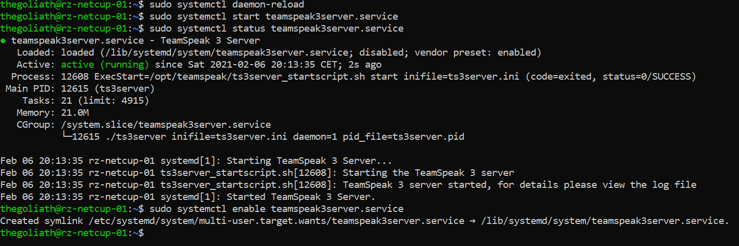 How to set up a TeamSpeak 3 server on Debian / Ubuntu